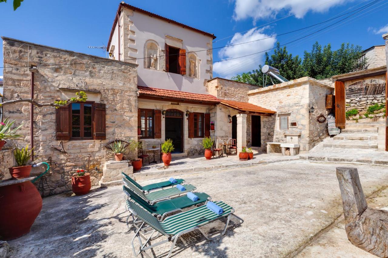 Traditional Home Vereniki With Heated Pool - By Apokoronas Villas Gavalochori Экстерьер фото