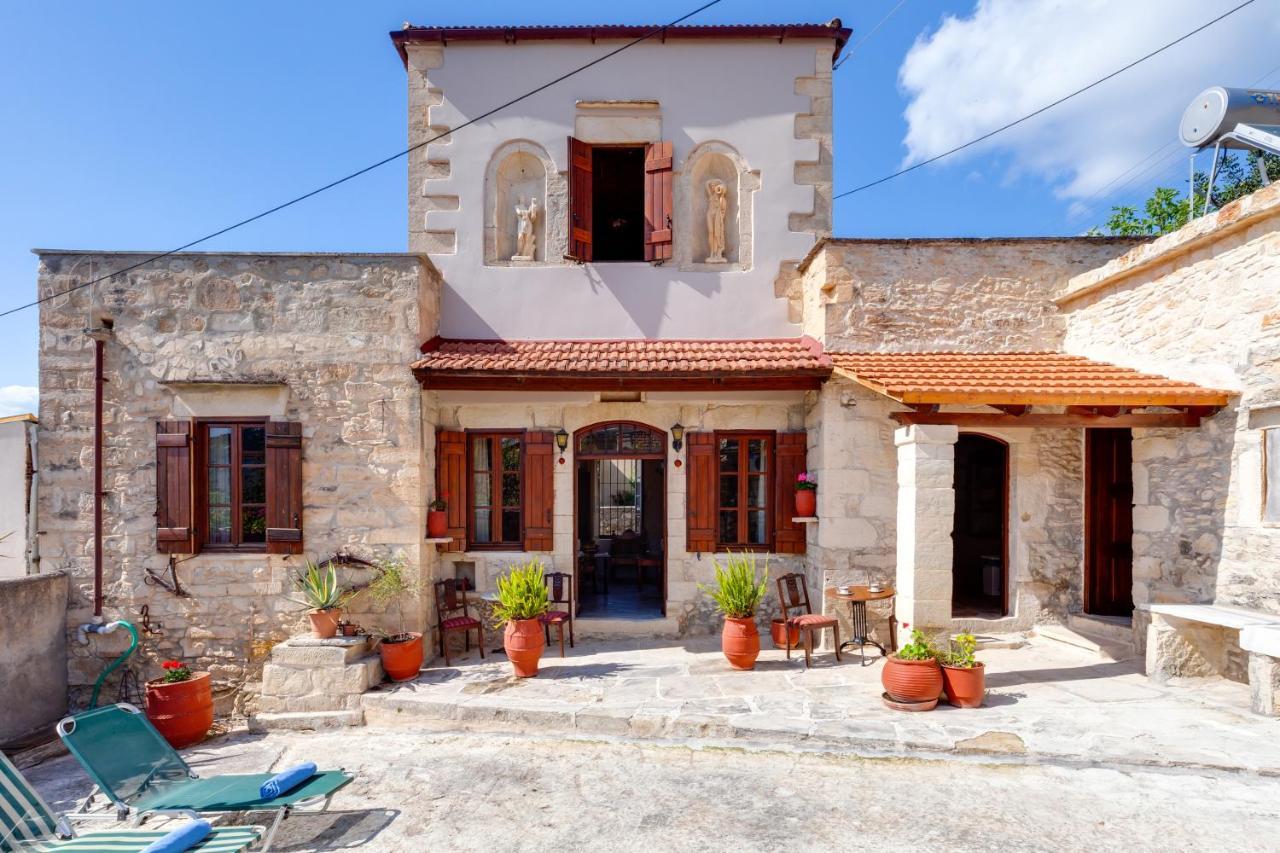 Traditional Home Vereniki With Heated Pool - By Apokoronas Villas Gavalochori Экстерьер фото