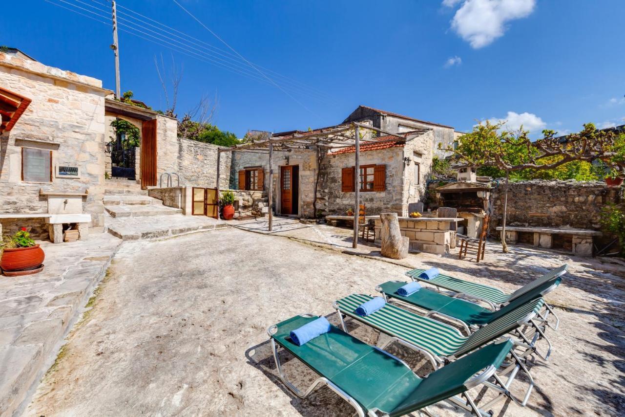 Traditional Home Vereniki With Heated Pool - By Apokoronas Villas Gavalochori Экстерьер фото
