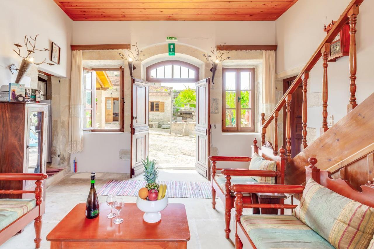 Traditional Home Vereniki With Heated Pool - By Apokoronas Villas Gavalochori Экстерьер фото